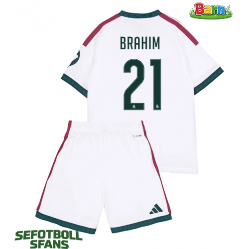 Real Madrid Brahim Diaz #21 Hemmaställ Barn 2026-27 Kortärmad (+ Korta byxor)